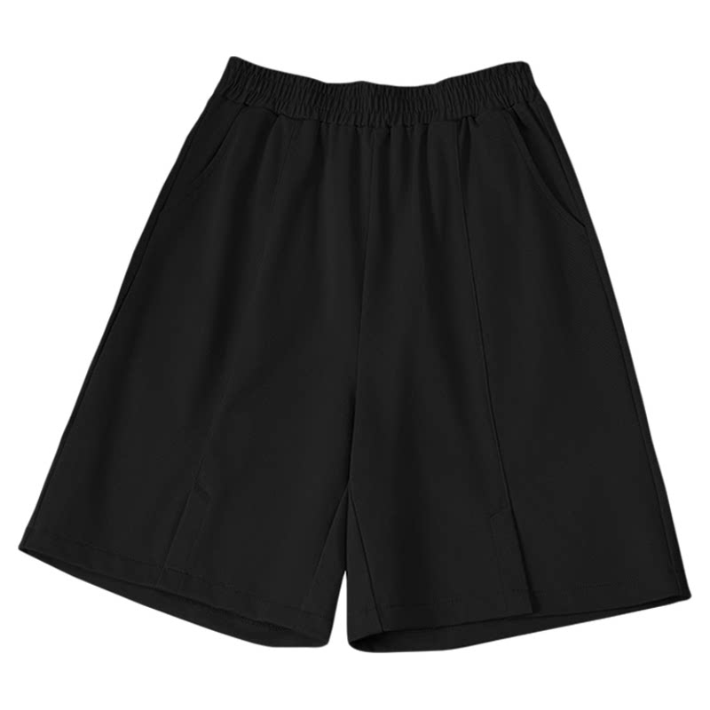 休闲开叉五分短裤女夏薄款中裤子
