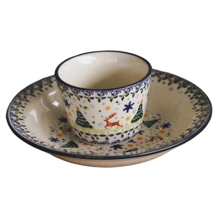 泽滕家可爱vintage圣诞杯碟套装喝咖啡泡下午茶圣诞节日礼物ins风