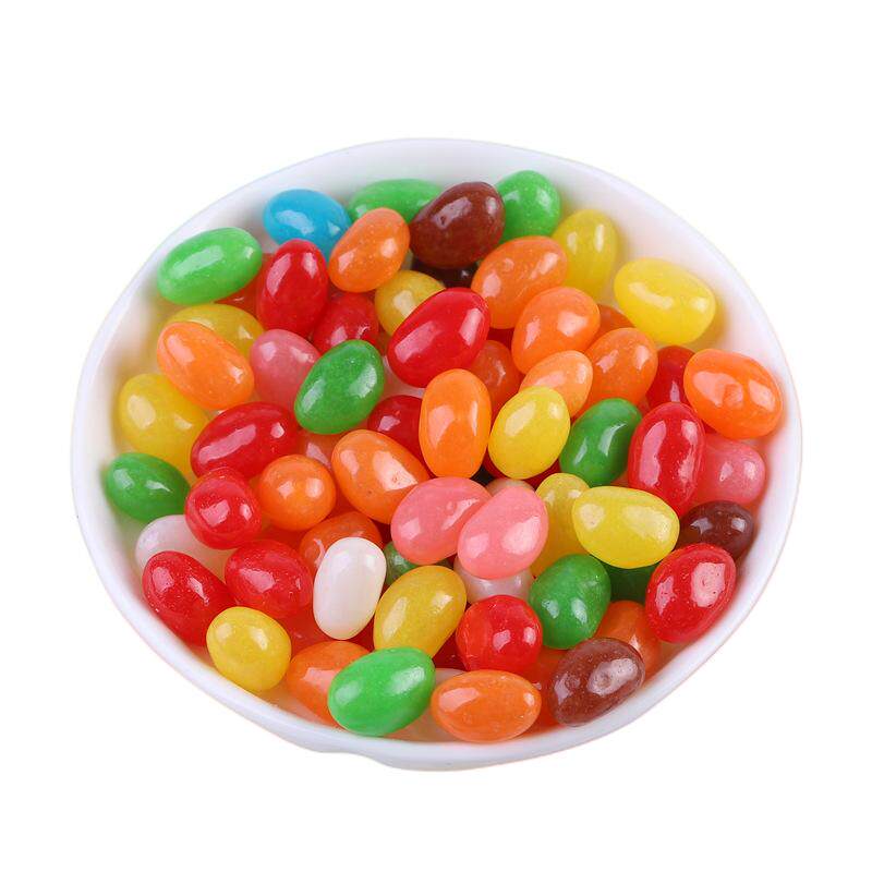 七彩糖豆彩虹糖果味软糖吉利豆