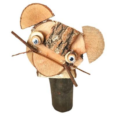 DIY原木动物森系材料包木片树桩