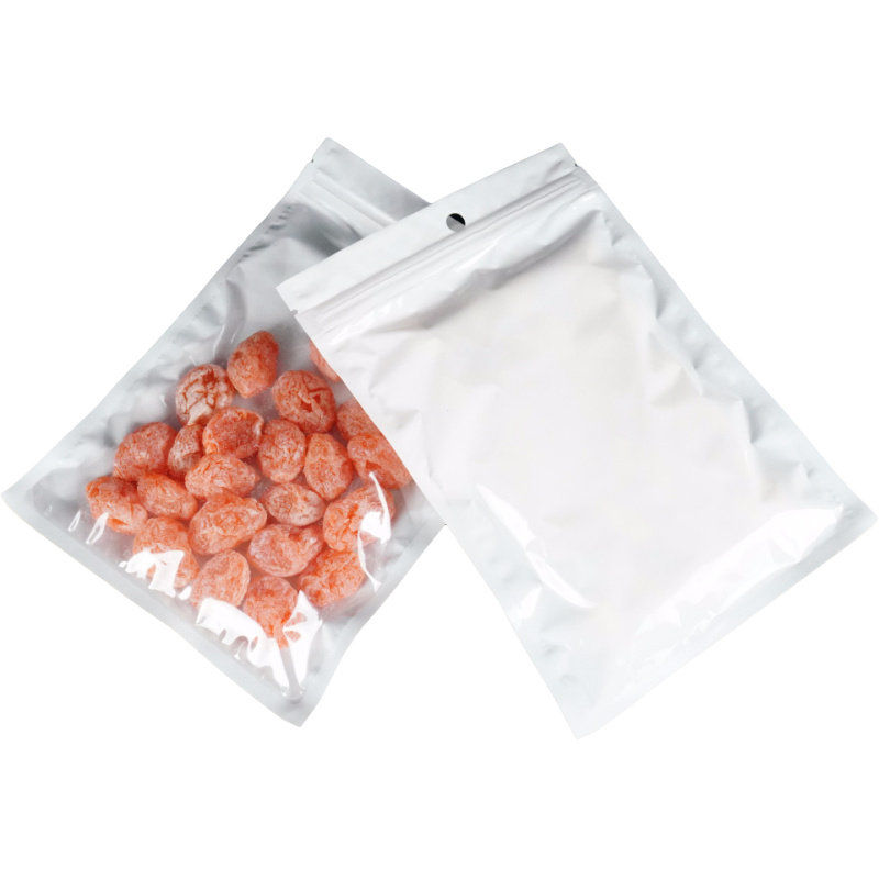 珠光膜自封袋 白色批发透明密封小号食品包装阴阳封口拉骨包邮 袋