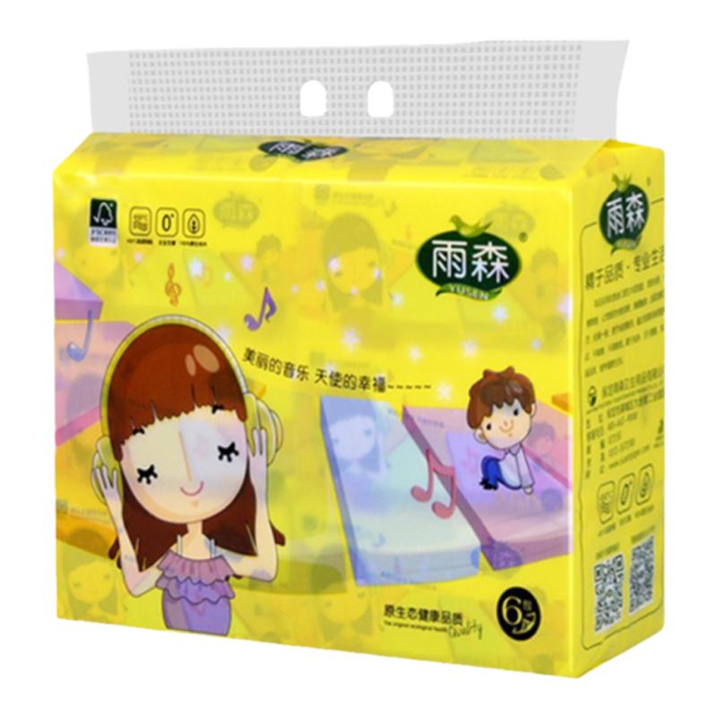 雨森400张加厚木浆抽纸