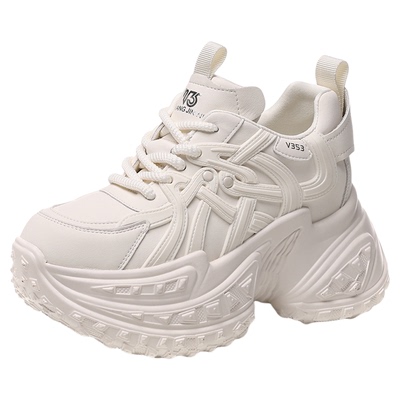 厚底老爹鞋女内增高休闲鞋显脚小