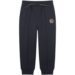 hazzys哈吉斯童装男童裤子2025冬新中大童一体绒舒适保暖长裤