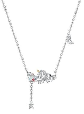 原创S925纯银星梦独角兽项链礼物