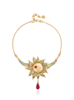 JosephWarner复古太阳神锁骨链