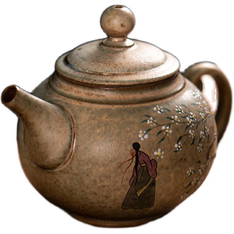 茶壶陶瓷泡茶壶粉彩纯手工