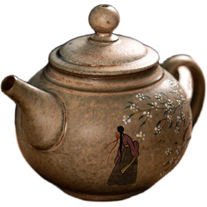 茶壶陶瓷泡茶壶粉彩纯手工