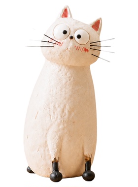 可爱猫咪办公桌摆件氛围感装饰品