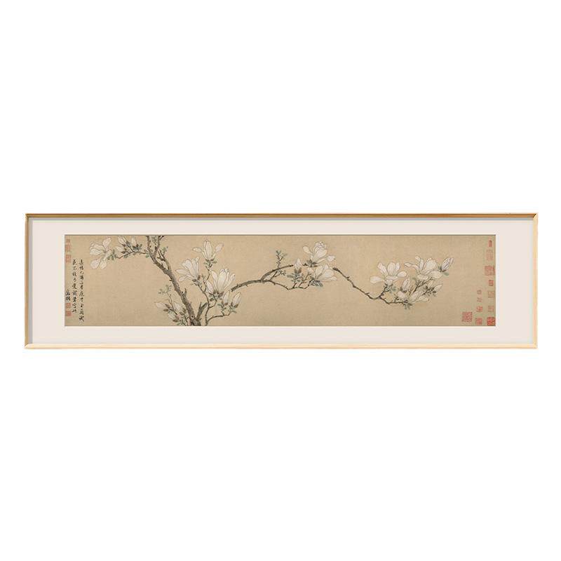 文征明-白玉兰图版画客厅装饰画