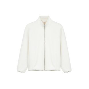 BODYDREAM老钱风立领卫衣外套男秋季新款开衫下摆收褶廓形外套