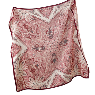 红色纯羊毛丝巾女士秋冬季高端羊绒围巾三角小披肩薄款轻奢高级感