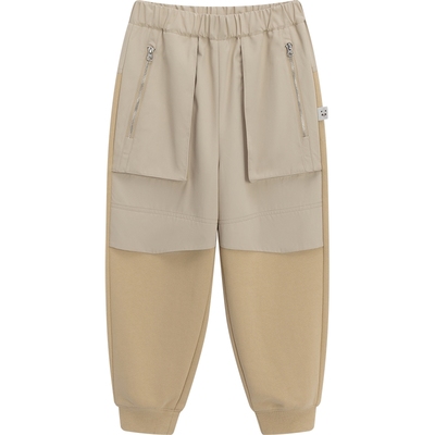 播broadcute童装工装裤秋冬新款宽松束脚休闲长裤男女童KBQ4K665