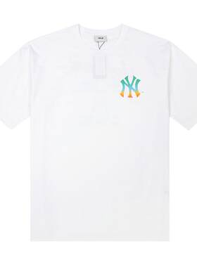 【自营】MLB男女情侣T恤半袖宽松透气背后印花休闲短袖3ATSB0653