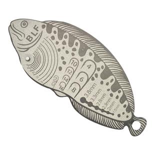 蓑羽尺 蓑羽毛量尺 量钩器量羽器  飞钓毛钩飞蝇钩绑制工具配件