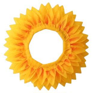 向日葵头套苏醒的向日葵太阳花脸幼儿园运动会开幕式道具头饰花朵