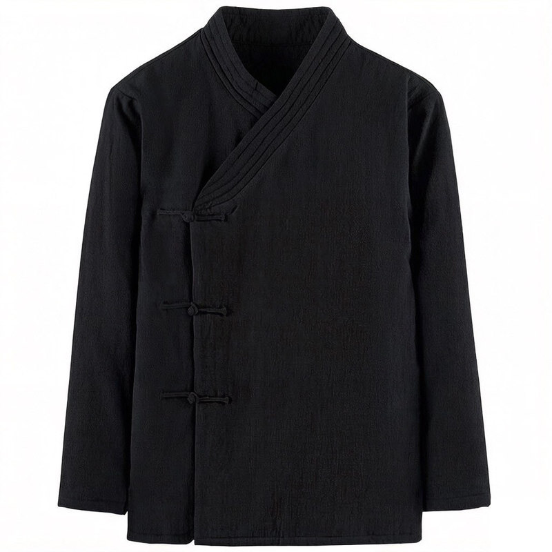 素雅保暖的棉袄冬季亚麻改良汉服