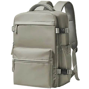 双肩包男女简约商务出差行李包登机旅行包大容量抽真空压缩袋背包