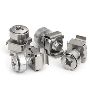 机柜螺丝卡扣螺母套装皇冠螺钉网路机柜服务器螺丝卡式螺母M5M6