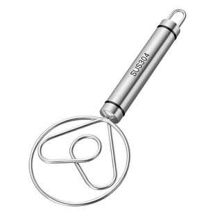 304不锈钢双线圈和面搅拌棒手动和面器和面神器打蛋器家用搅面棒