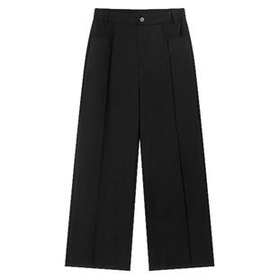 CLIMAX VISION轻薄透爽/结构分割kang皱垂坠感廓形直筒西裤男女款