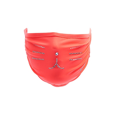 HOII后益水钻猫咪防晒口罩骑行