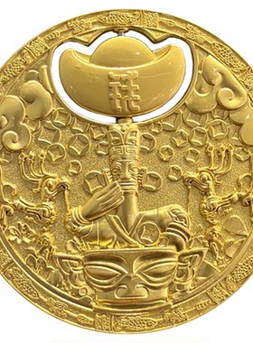 三星堆赚大钱冰箱贴中国特色礼物