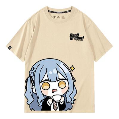 休闲宽松纯棉情侣短袖