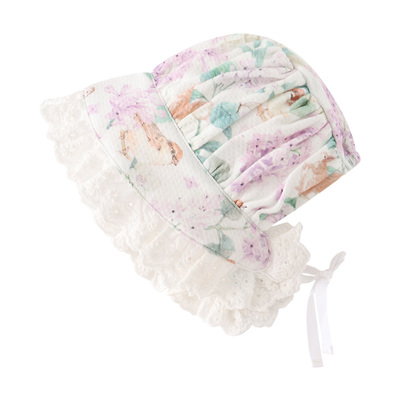 秋季公主韩版儿童纯棉帽