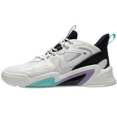 特步网纱透气男款学生板鞋舒适