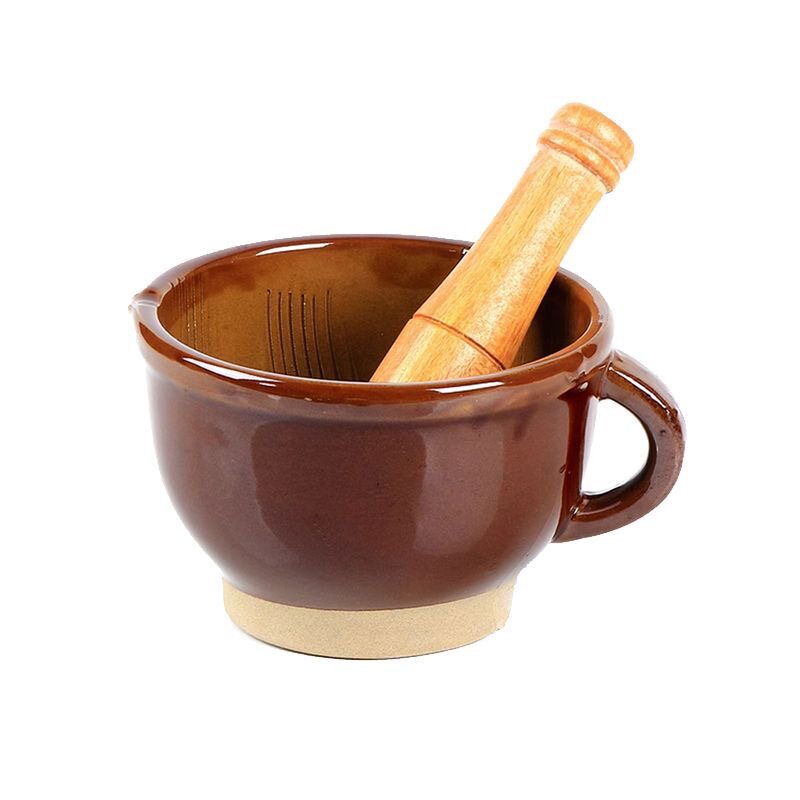 家用老式擂钵手动食物研磨器大号