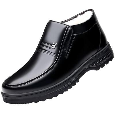 冬季棉鞋男士加绒保暖加厚棉皮鞋