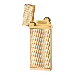 网红直冲防风砂轮火石打火机充气创意金属高档耐用个性创意户外潮