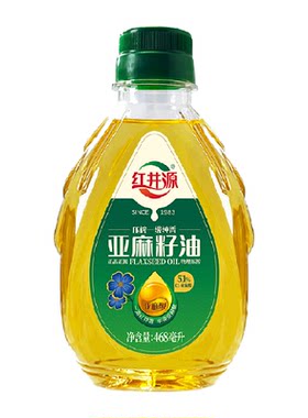 红井源一级压榨亚麻籽油468ml