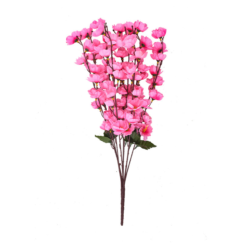 仿真梅花桃花枝假花造景假树装饰