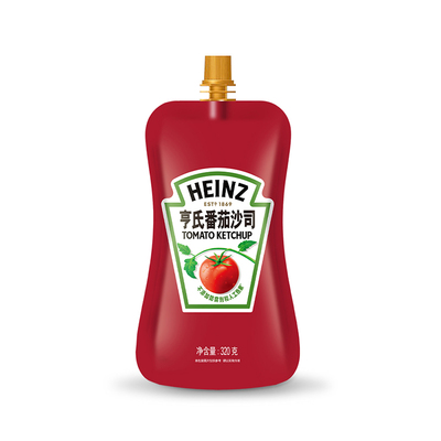 亨氏番茄酱320g低脂沙拉酱挤压小包家用儿童蕃茄酱番茄沙司0脂肪