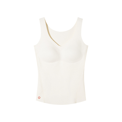 从轻保暖背心加绒带胸垫防寒暖腹