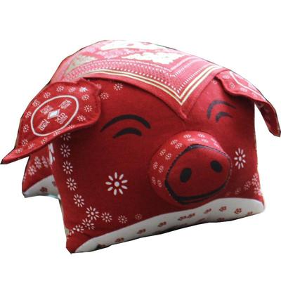 福猪摆件布偶手工布艺吉祥物中式