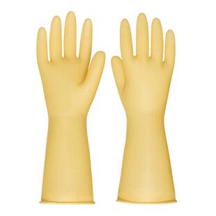 回力乳胶手套加厚耐磨耐用洗碗防水防滑牛筋胶皮手套橡胶劳保家用