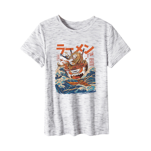 现货 跨境大码欧美纯棉t恤女学生女装短袖搞怪海贼 Women Tshirts