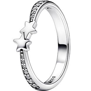 [新年礼物]Pandora潘多拉闪耀流星戒指对称设计浪漫精致星星戒指