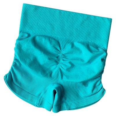 欧美健身短裤女提臀紧身运动高腰收腹训练蜜桃三分裤显瘦瑜伽裤夏