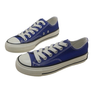 多色学生帆布鞋青少年时尚百搭休闲运动鞋跑步平底板鞋单鞋生胶底