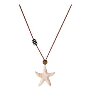 原创设计海星吊坠长款夏日项链女海边配裙子虎眼石毛衣链挂脖配饰