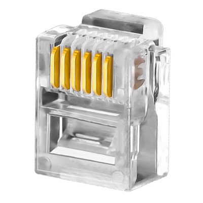 浙飞纯铜6P6C水晶头电话线头子