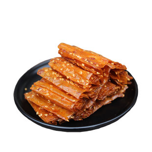买三送一湖南平江特产文杰手撕豆皮500g传统香辣豆皮豆干片片香