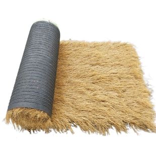 仿真茅草屋顶瓦装饰木屋景区人造假稻草PE地毯式名宿复古园林景观