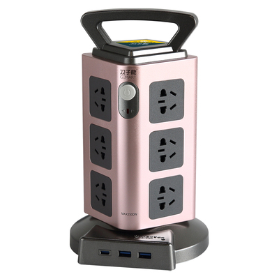 立式插座防雷抗浪涌PD20W快充18W塔式家用多功能立体插排插接线板