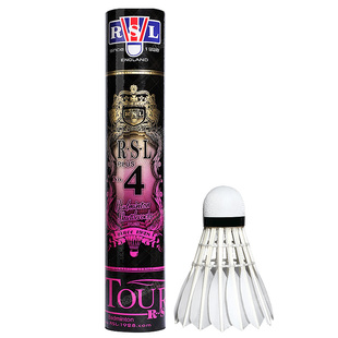 正品RSL亚狮龙4PLUS羽毛球耐打飞行稳定专业球馆训练比赛用12只装