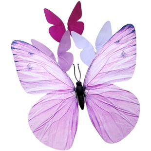 粉色纸艺仿真蝴蝶立体装饰中空吊挂婚庆道具节日庆典橱窗背景墙贴